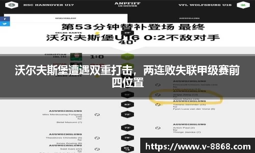 沃尔夫斯堡遭遇双重打击，两连败失联甲级赛前四位置