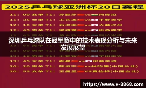 深圳乒乓球队在冠军赛中的技术表现分析与未来发展展望